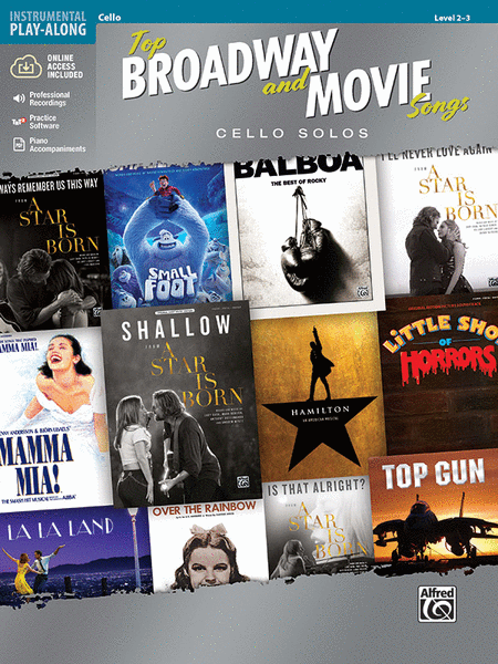 Top Broadway and Movie Songs Instrumental Solos (Cello)