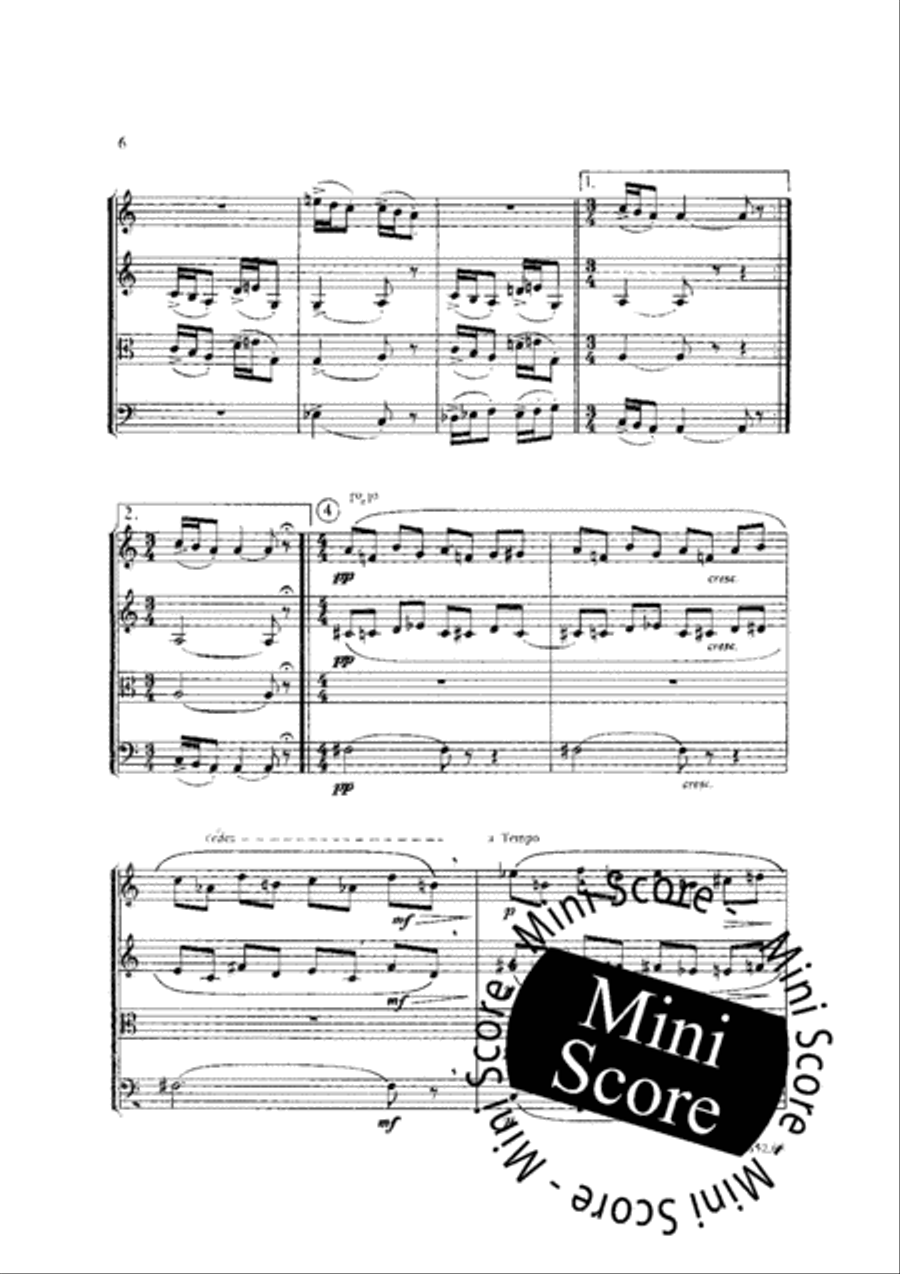 Intermede II Saxophone Quartet scores gallery preview page 8