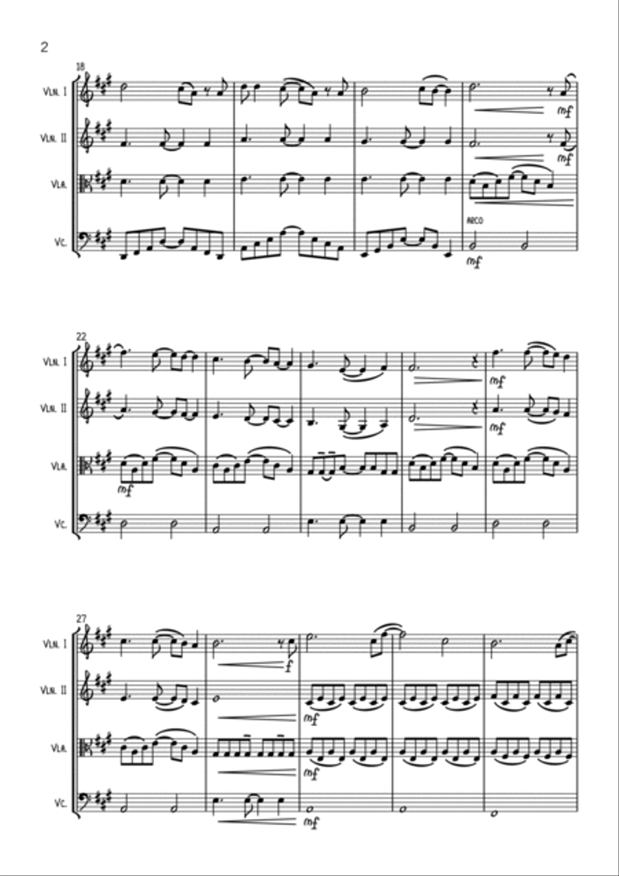 All Of Me String Quartet scores gallery preview page 2
