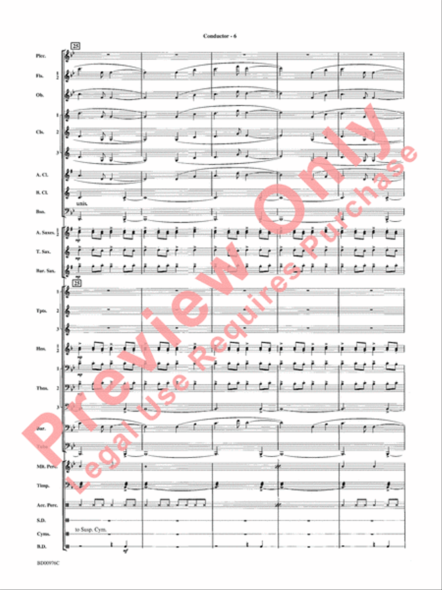 Covenant Concert Band scores gallery preview page 8