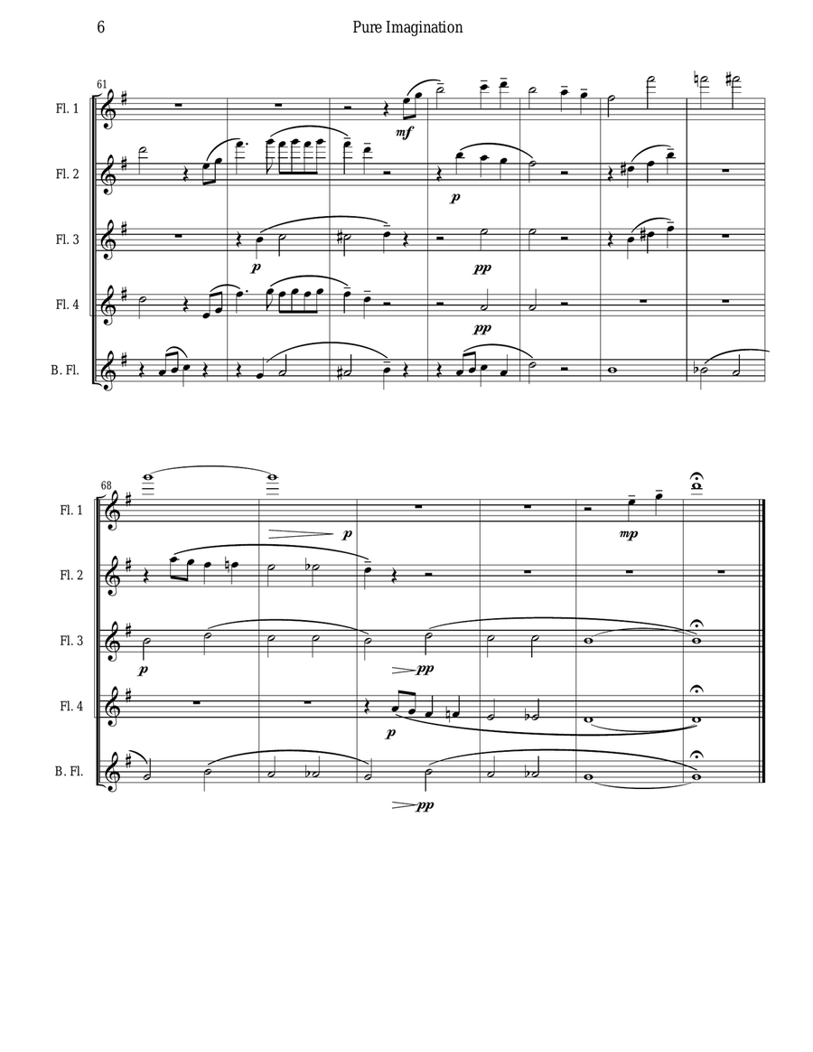 Pure Imagination Woodwind Ensemble scores gallery preview page 6