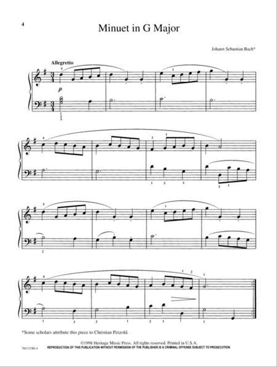 Mastering Repertoire: Bach Piano Solo scores gallery preview page 4