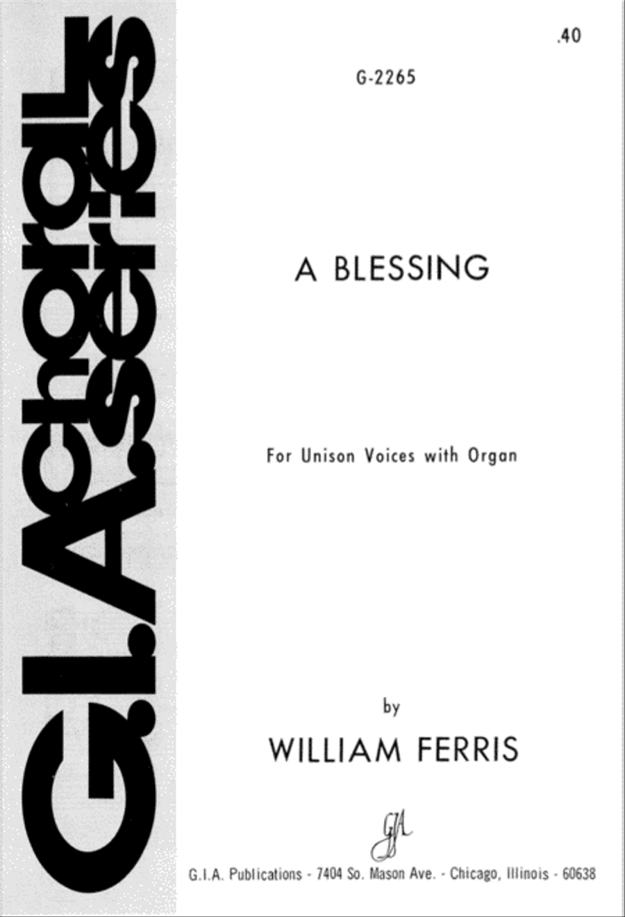 A Blessing A Blessing Unison Choir scores gallery preview page 1