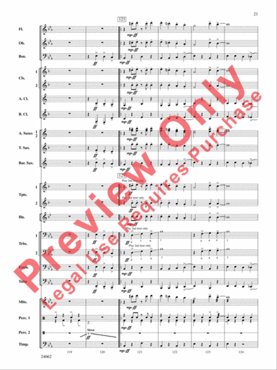 Timber City Trilogy Timber City Trilogy Concert Band scores gallery preview page 22