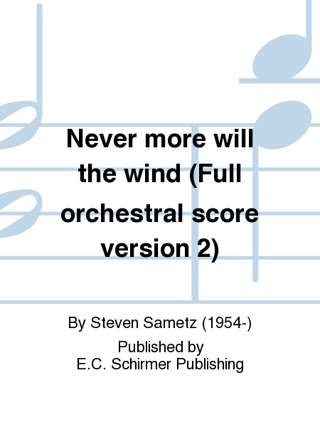 Never more will the wind (Chamber Orchestra Score) image number null