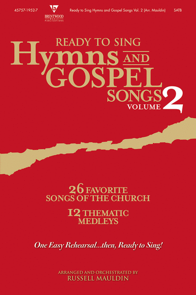 Ready To Sing Hymns and Gospel Songs V2 (Orchestra Parts and Conductor Score CD-ROM) image number null