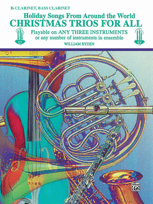 Book cover for Christmas Trios For All (Bb Clarinet, Bass Clarinet)