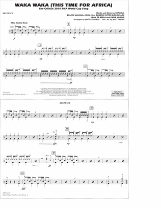 Book cover for Waka Waka (This Time For Africa) (arr. Matt Conaway) - Drum Set