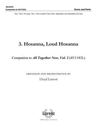 Book cover for Hosanna, Loud Hosanna - Score and Parts