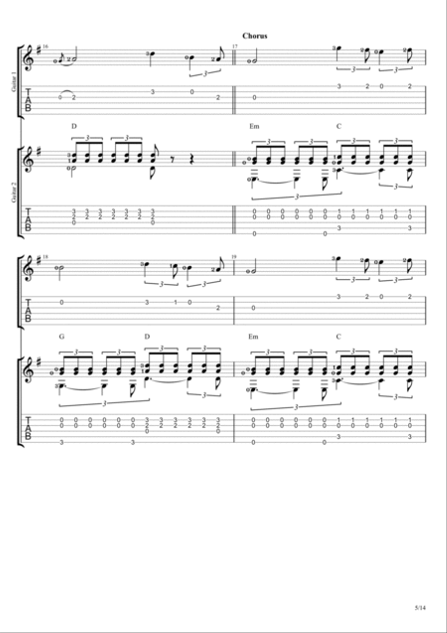 Perfect Electric Guitar scores gallery preview page 5
