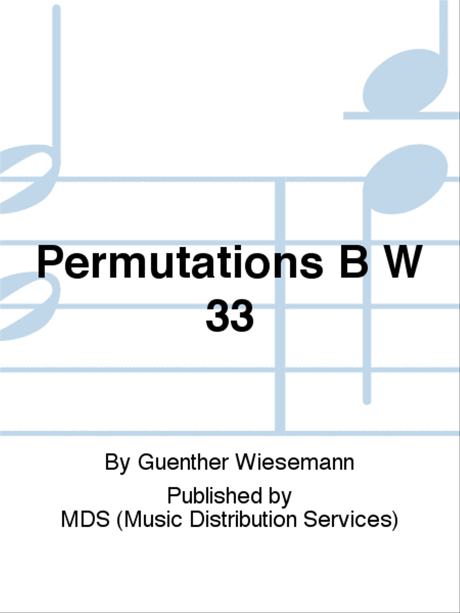 Permutations B W 33 Woodwind Quintet scores gallery preview page 1