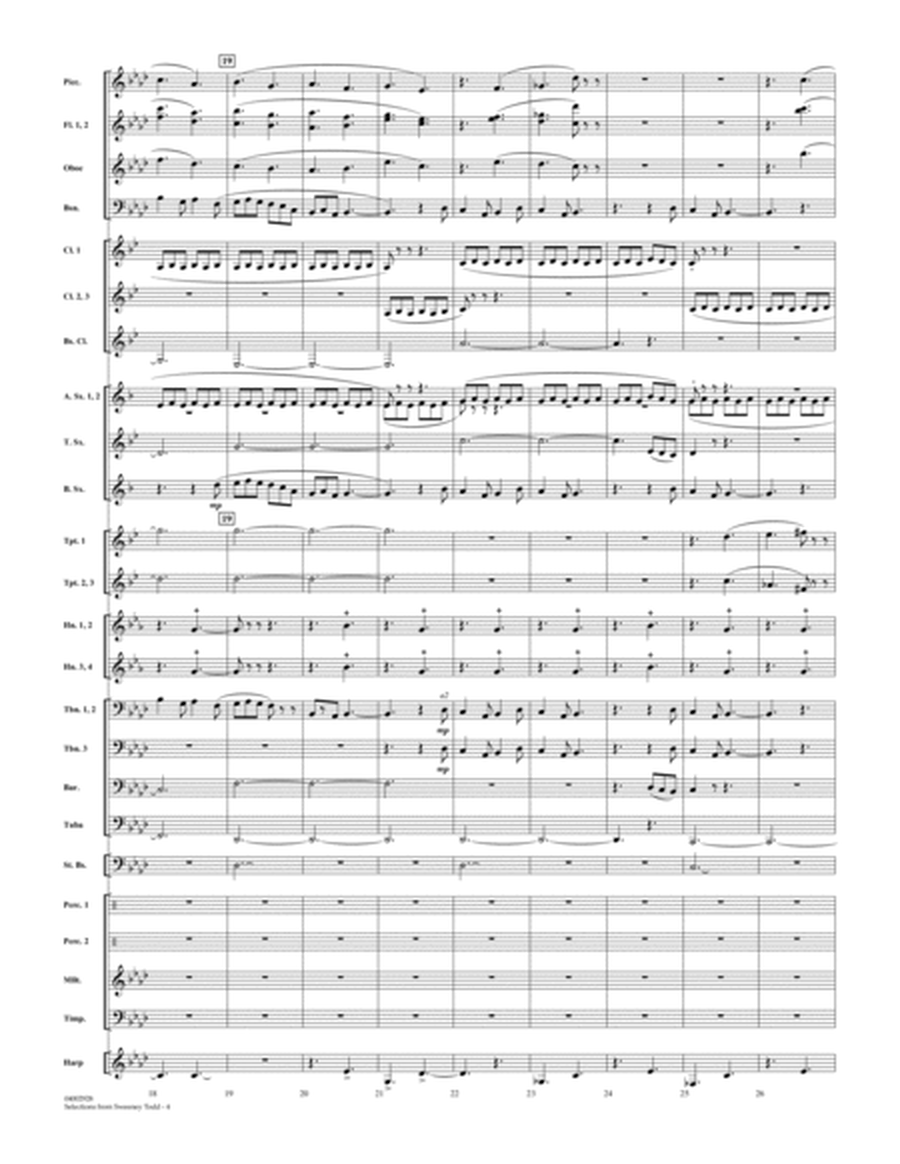 Selections from Sweeney Todd (arr. Stephen Bulla) - Full Score