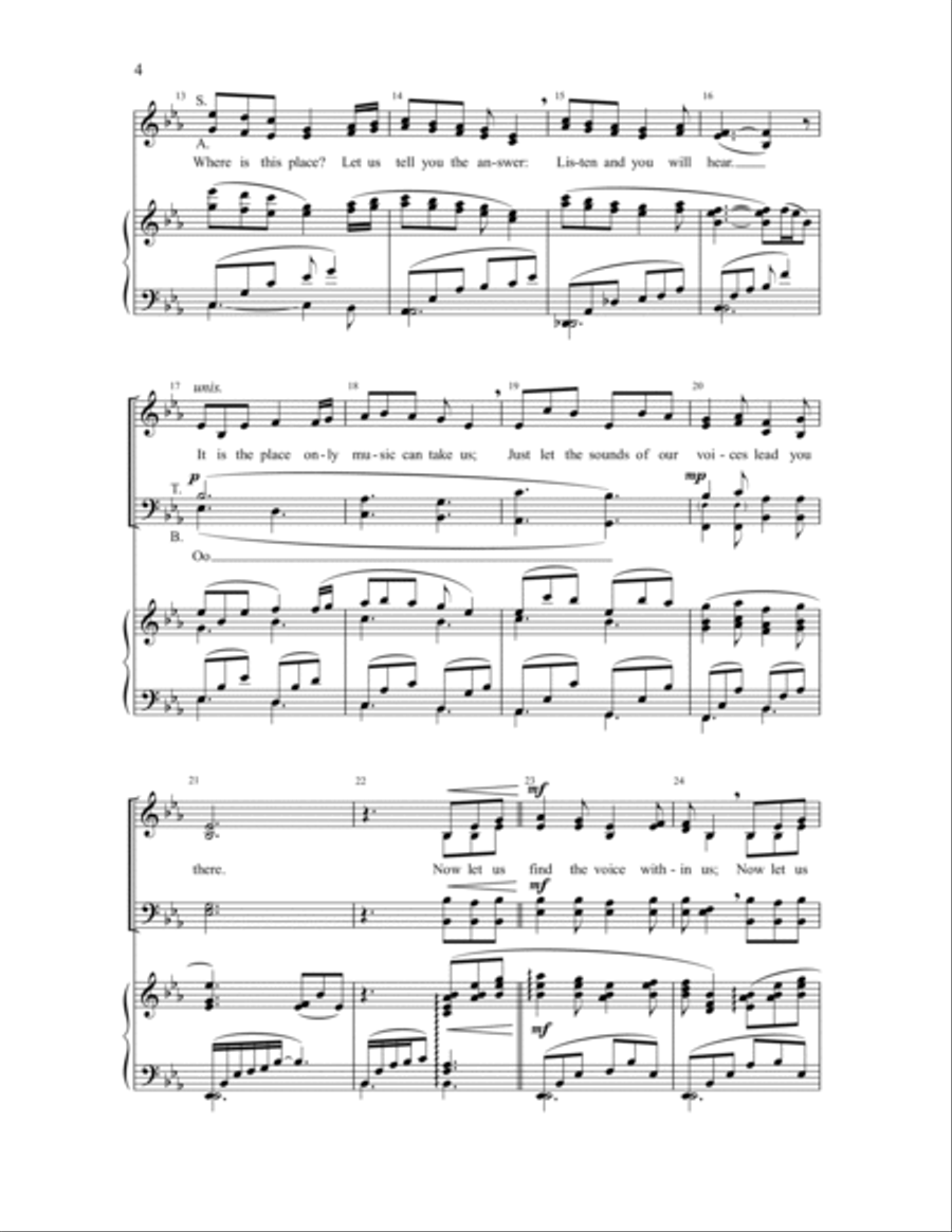 On Music's Wings On Music's Wings 4-Part scores gallery preview page 2