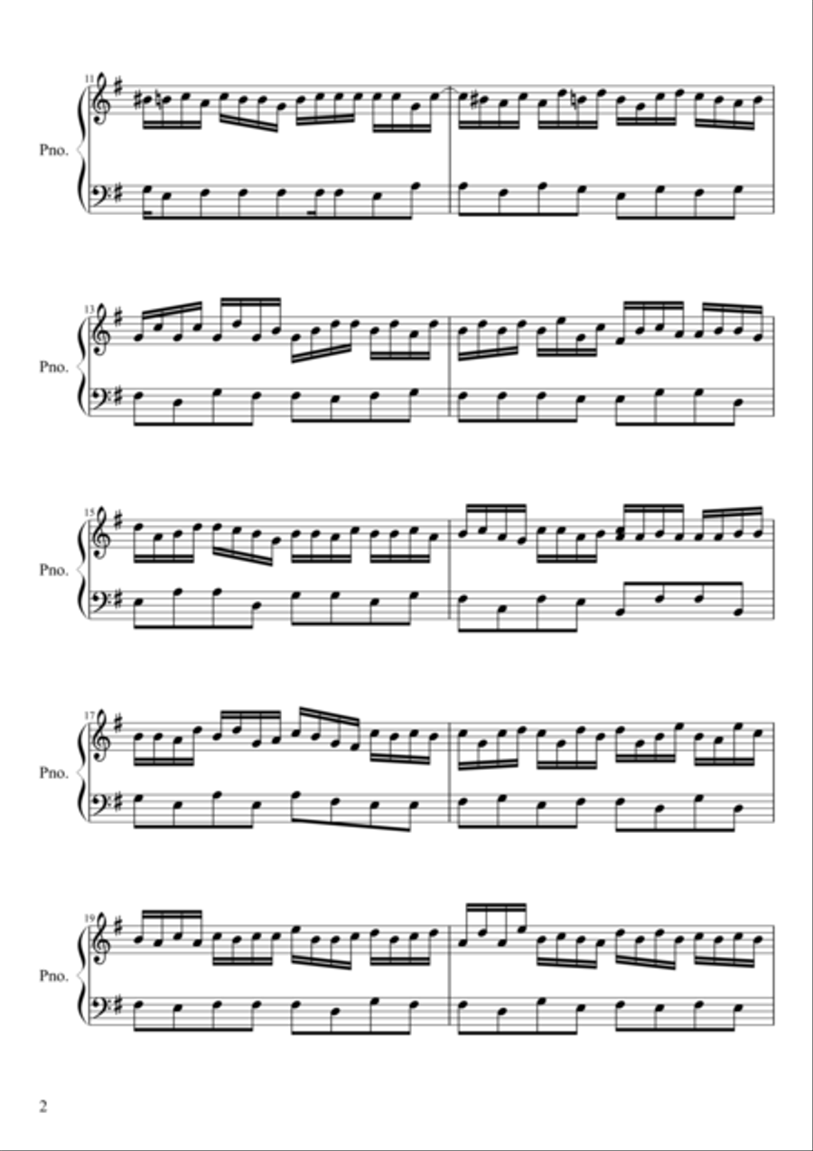 Red Piano Solo scores gallery preview page 2