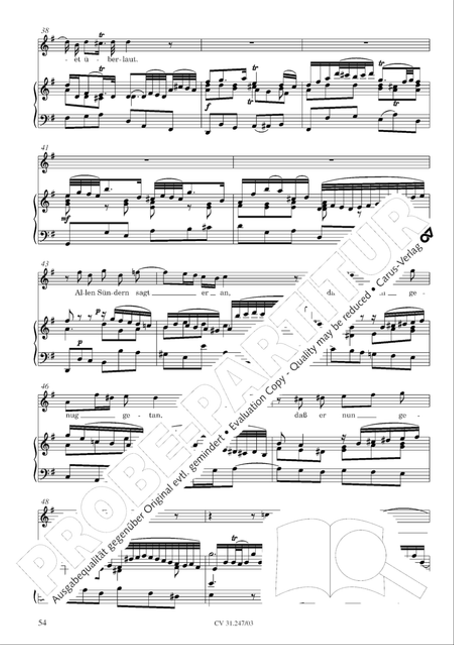 St. Mark Passion (Markus-Passion) 4-Part scores gallery preview page 55