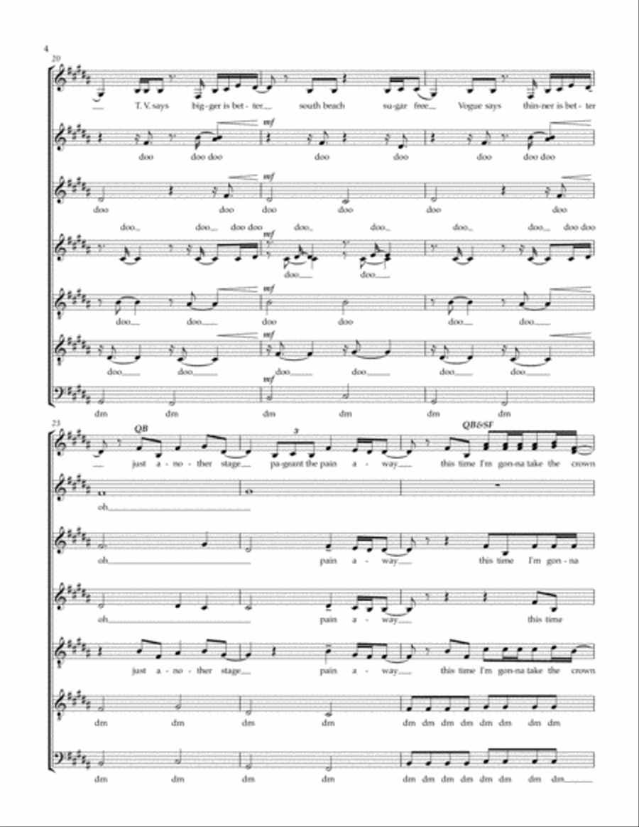 Pretty Hurts Divisi scores gallery preview page 4