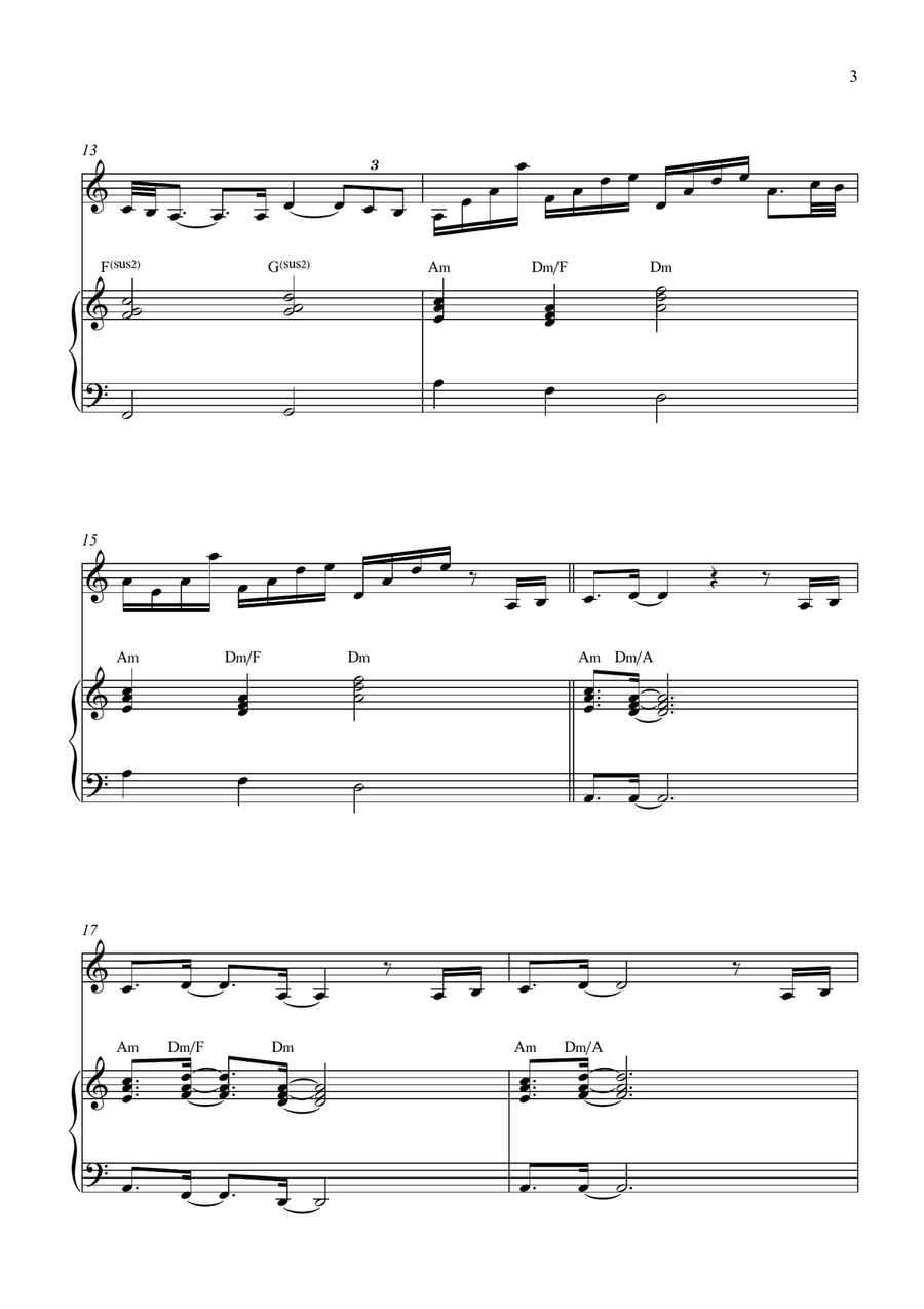 Breath Of Heaven (Mary's Song) Violin Solo scores gallery preview page 3