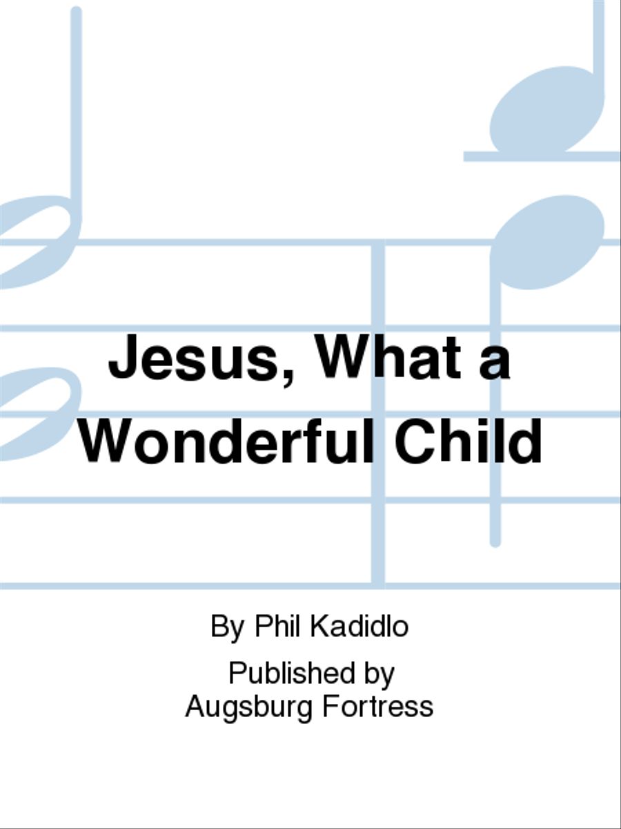 Jesus, What a Wonderful Child 3-Part scores gallery preview page 1