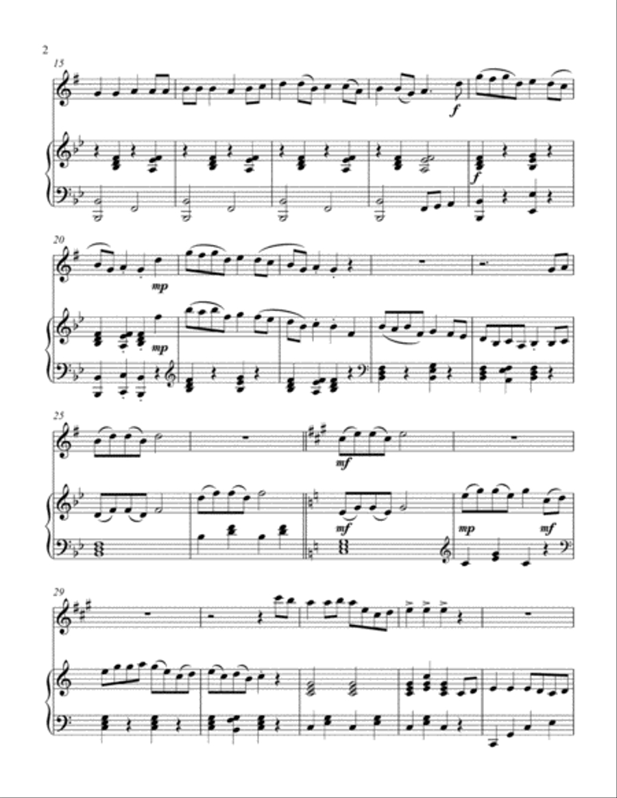 Hoedown Medley (treble Eb instrument solo) Alto Saxophone scores gallery preview page 3
