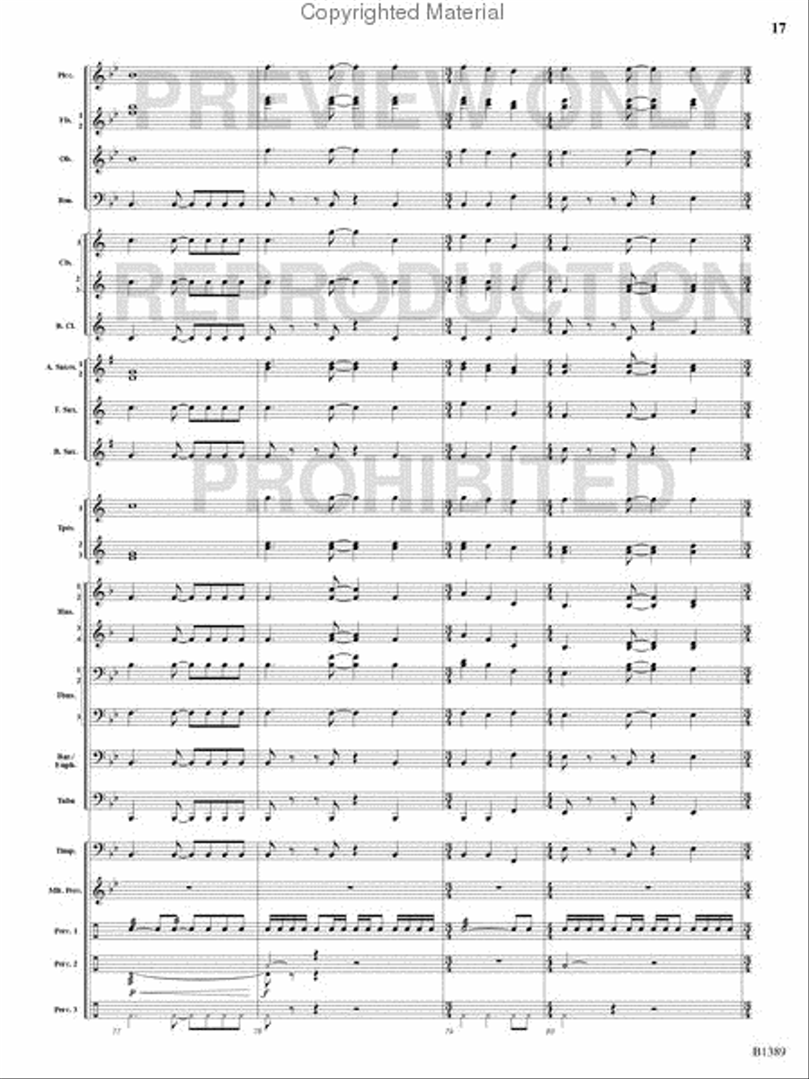 American Visions Concert Band scores gallery preview page 16