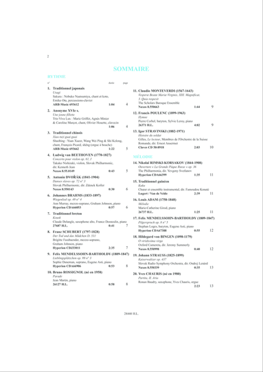 La dictee en musique - Volume 1 - debut du 1er cycle CD scores gallery preview page 2