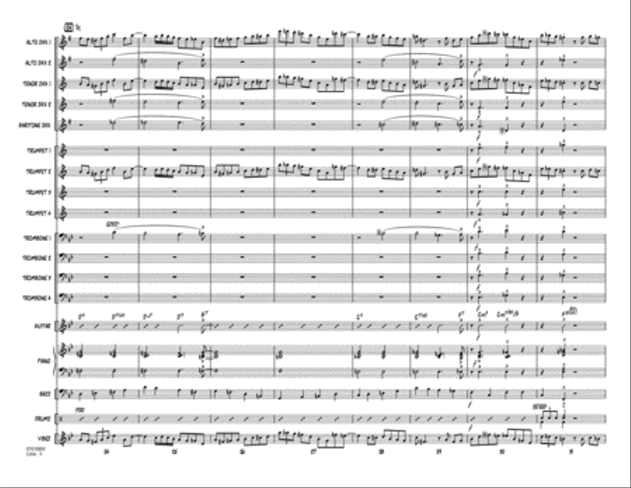 Celia - Conductor Score (Full Score) Jazz Ensemble scores gallery preview page 5