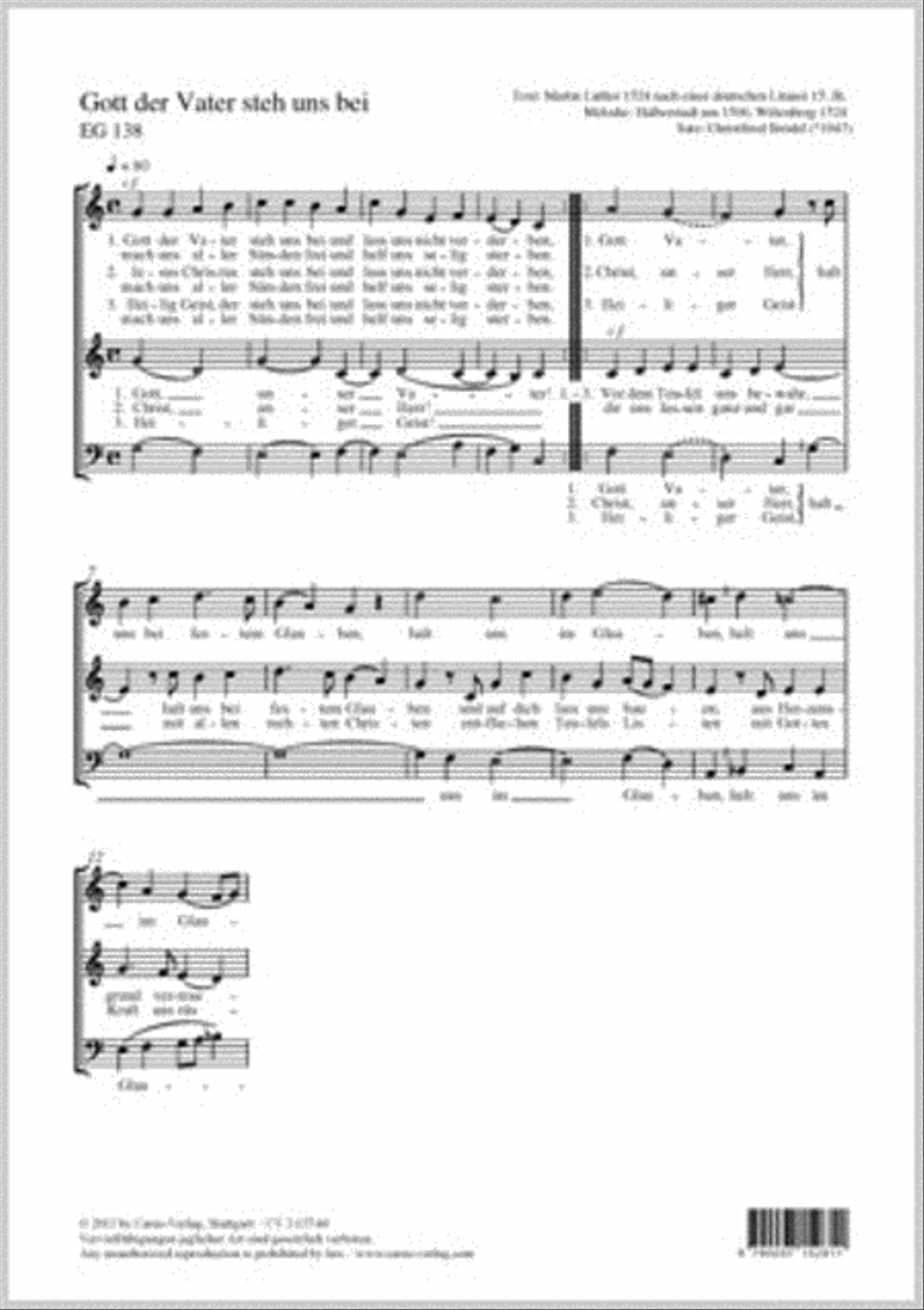 Gott der Vater steh uns bei 3-Part scores gallery preview page 1