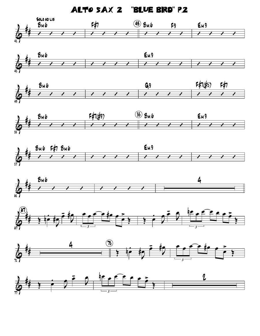 Blue Bird Jazz Ensemble scores gallery preview page 4
