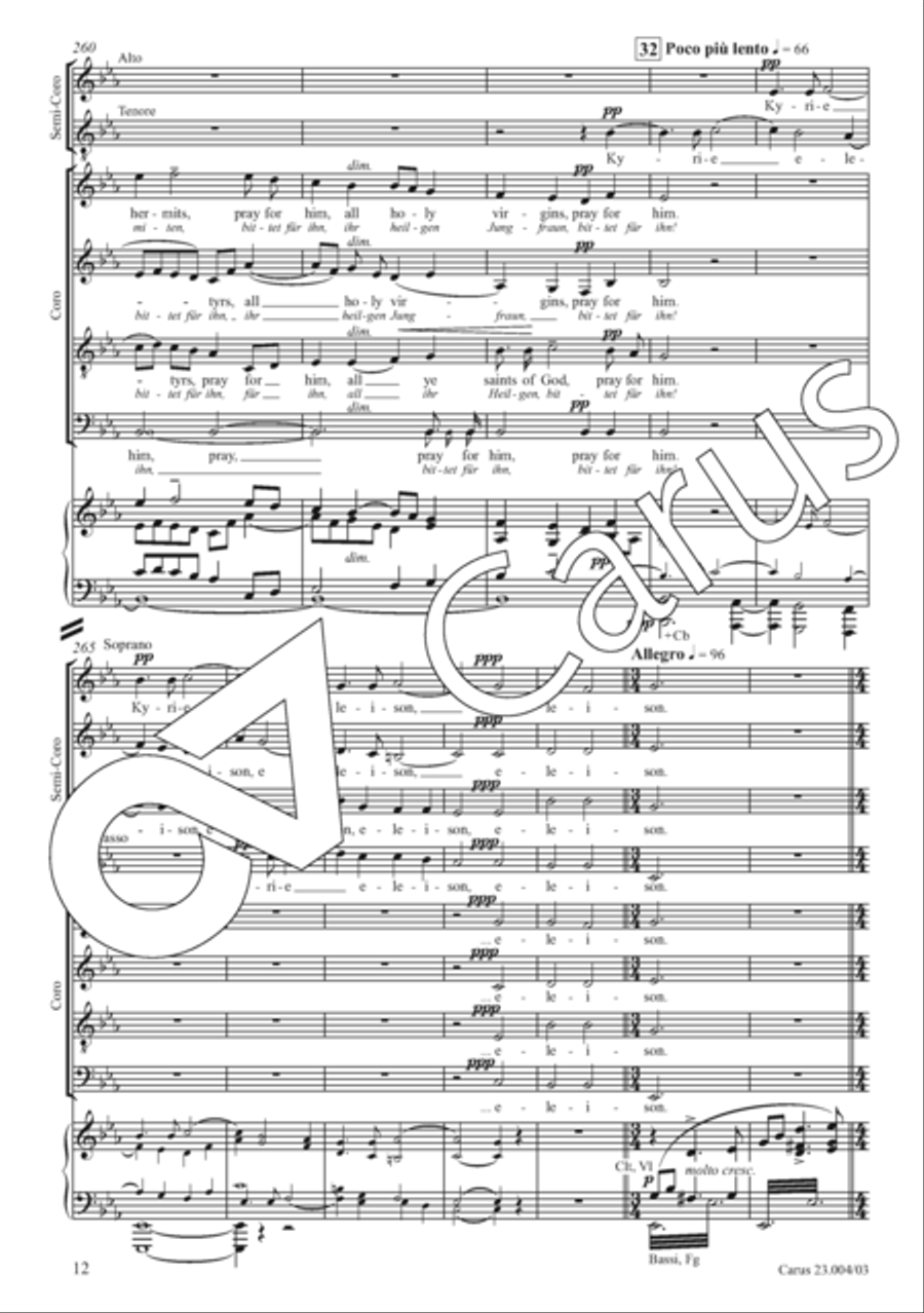 The Dream of Gerontius Divisi scores gallery preview page 19