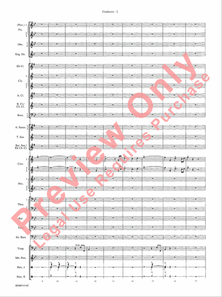 Fanfare and Allegro Concert Band scores gallery preview page 5