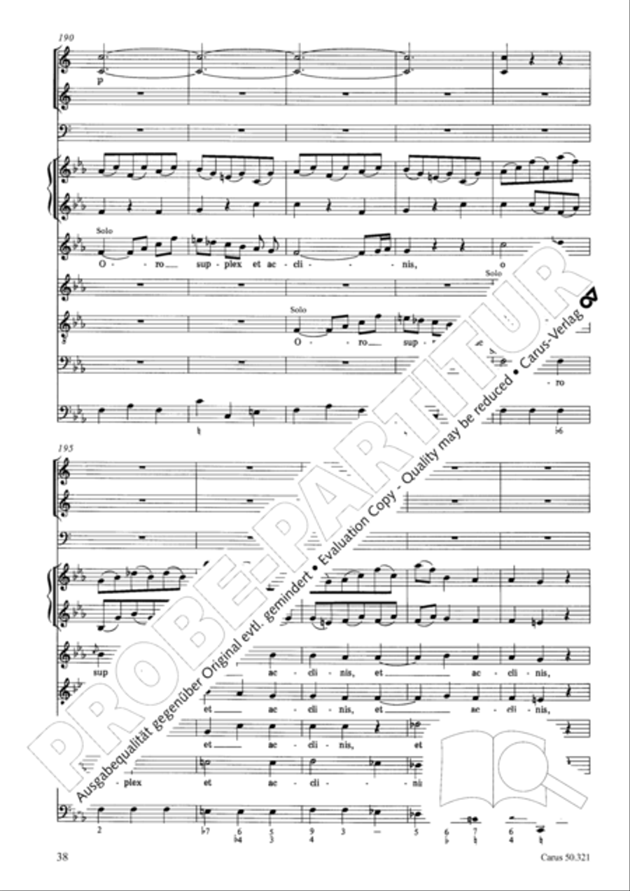 Requiem in C minor 4-Part scores gallery preview page 44