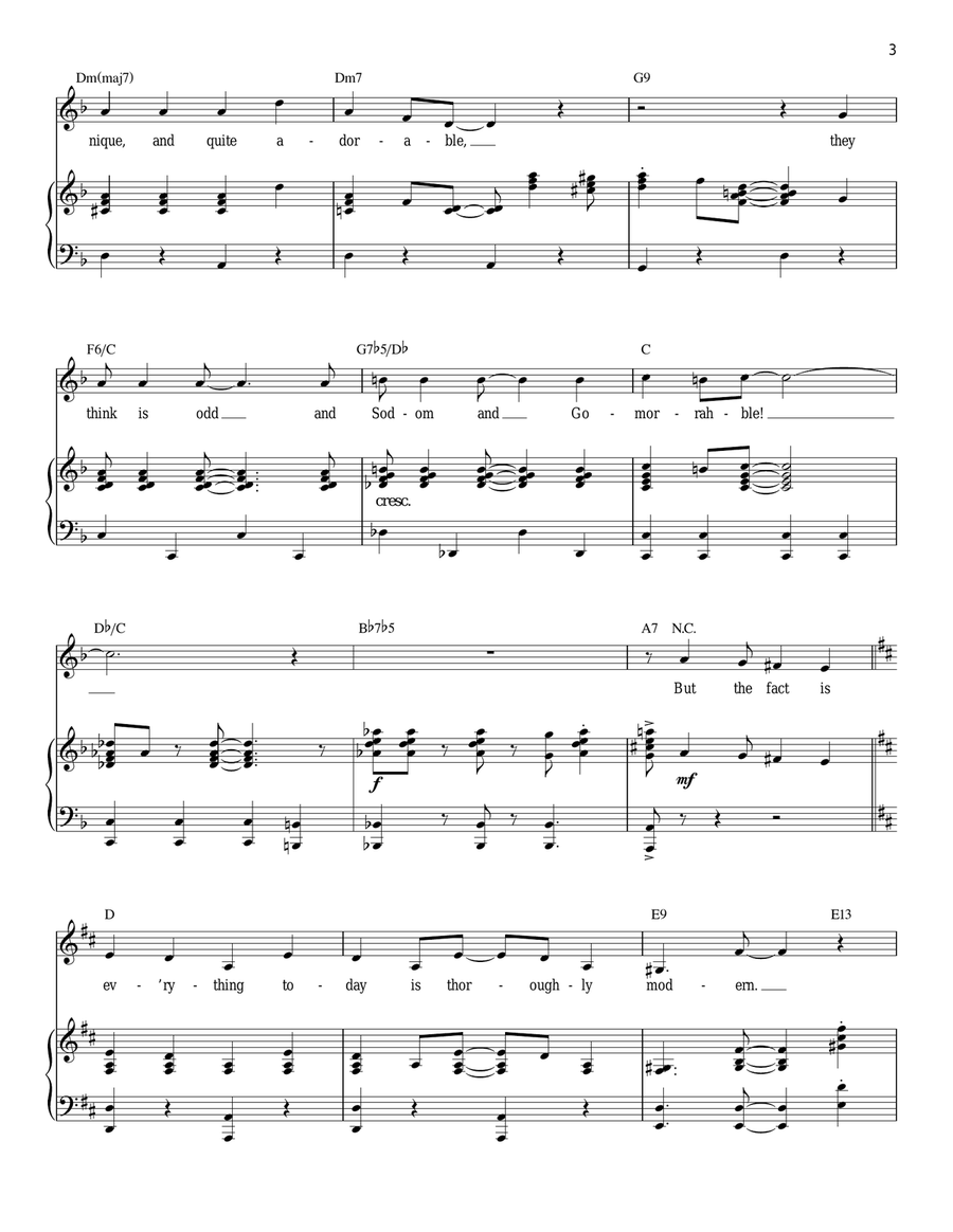 Thoroughly Modern Millie Piano, Vocal scores gallery preview page 3