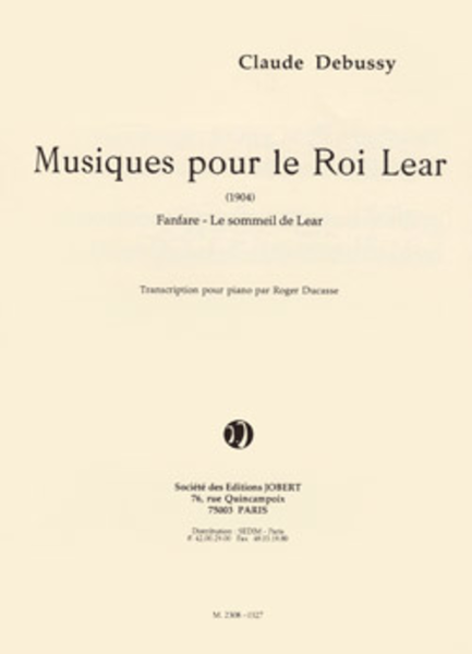 Musiques Pour Le Roi Lear