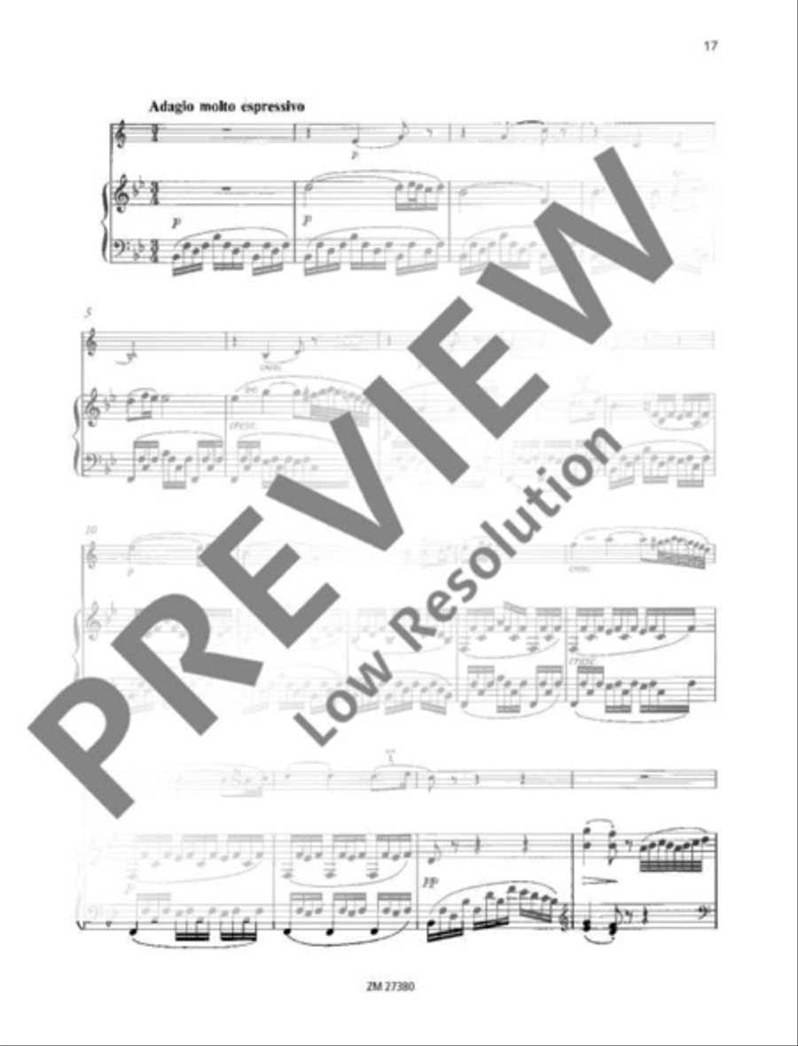 Sonata in F major (Spring Sonata) Clarinet Solo scores gallery preview page 18