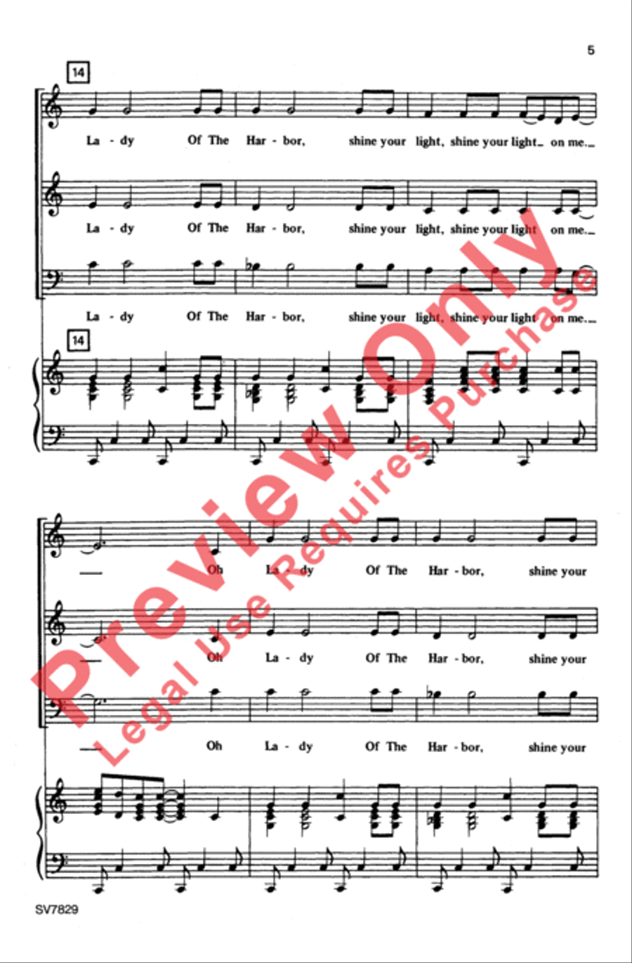 Lady of the Harbor 3-Part scores gallery preview page 4