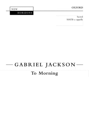 Book cover for To Morning