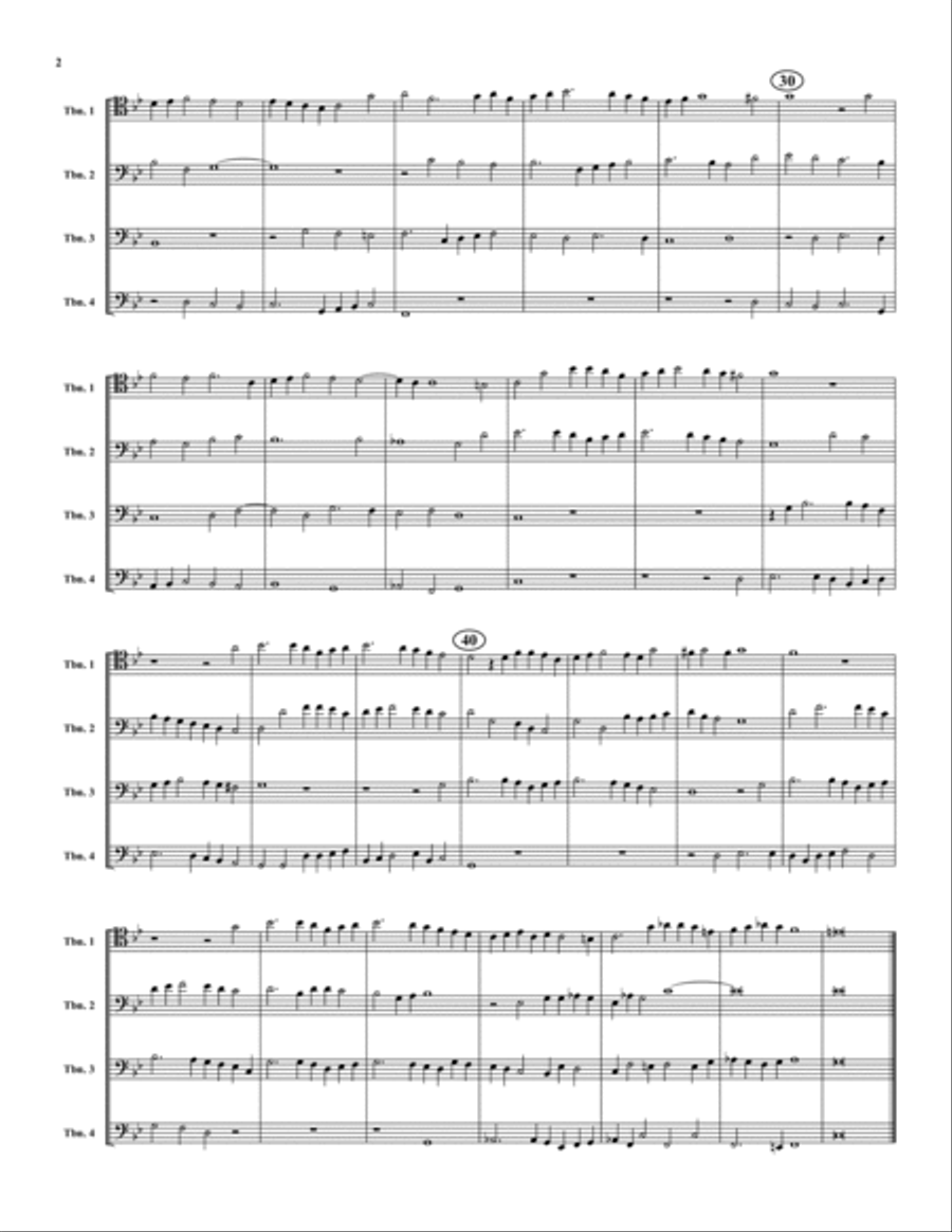 Eight Ricercari Trombone Quartet scores gallery preview page 2