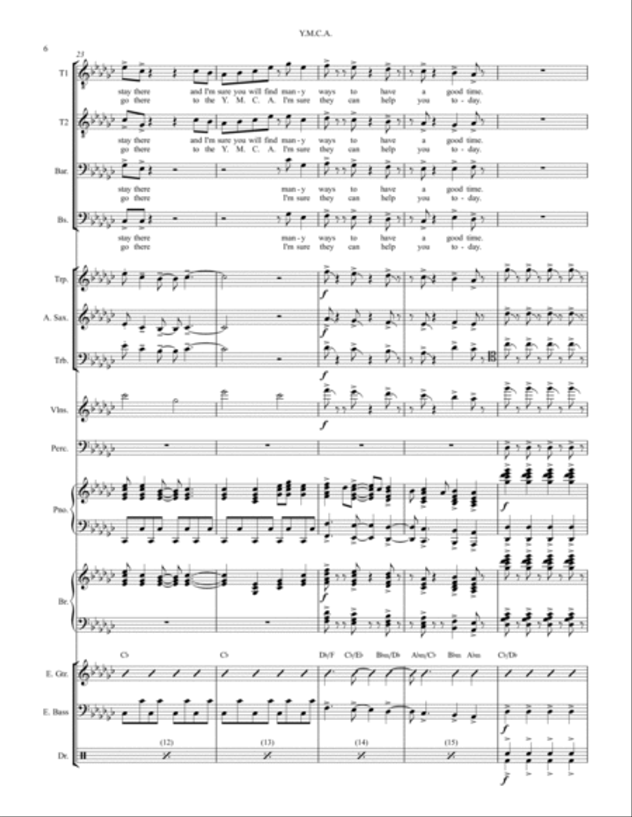 Y.m.c.a. Large Ensemble scores gallery preview page 6