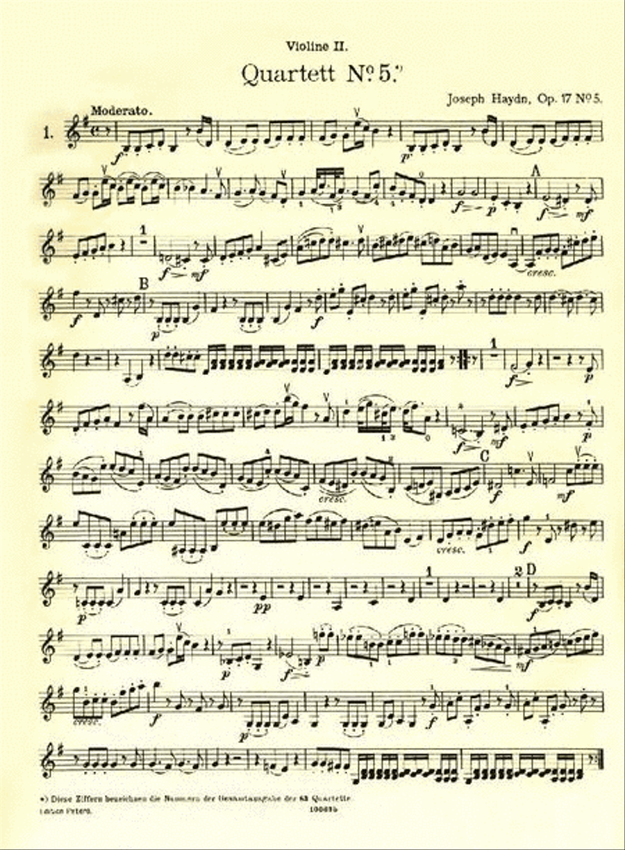 String Quartets, Volume 1 - 14 Famous Quartets String Quartet scores gallery preview page 3