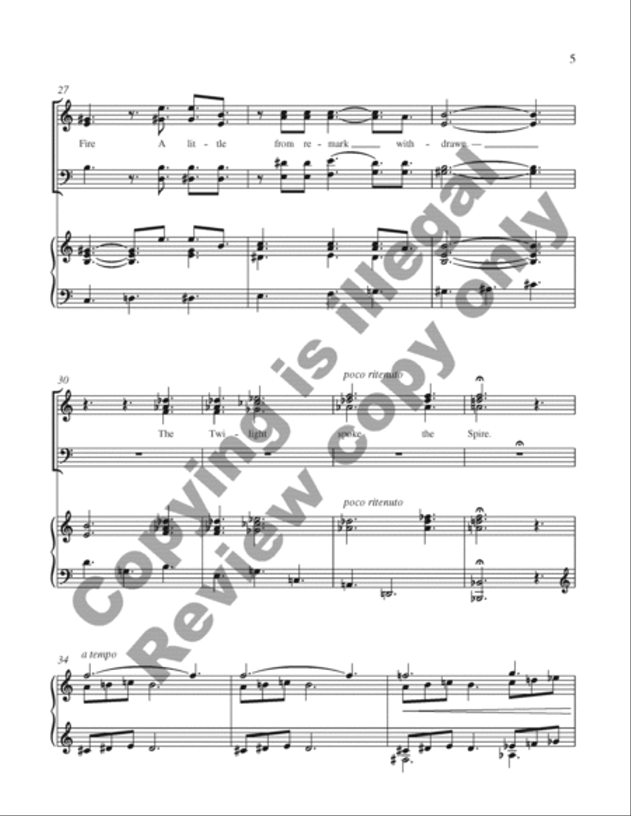 The Mountains Stood in Haze 4-Part scores gallery preview page 5
