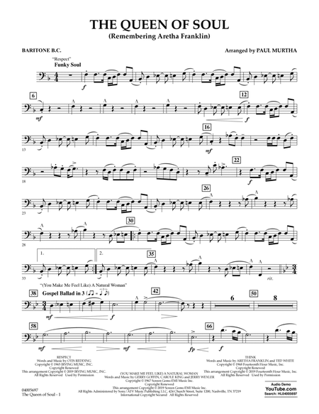The Queen Of Soul (arr. Paul Murtha)- Conductor Score (Full Score) - Baritone B.C.