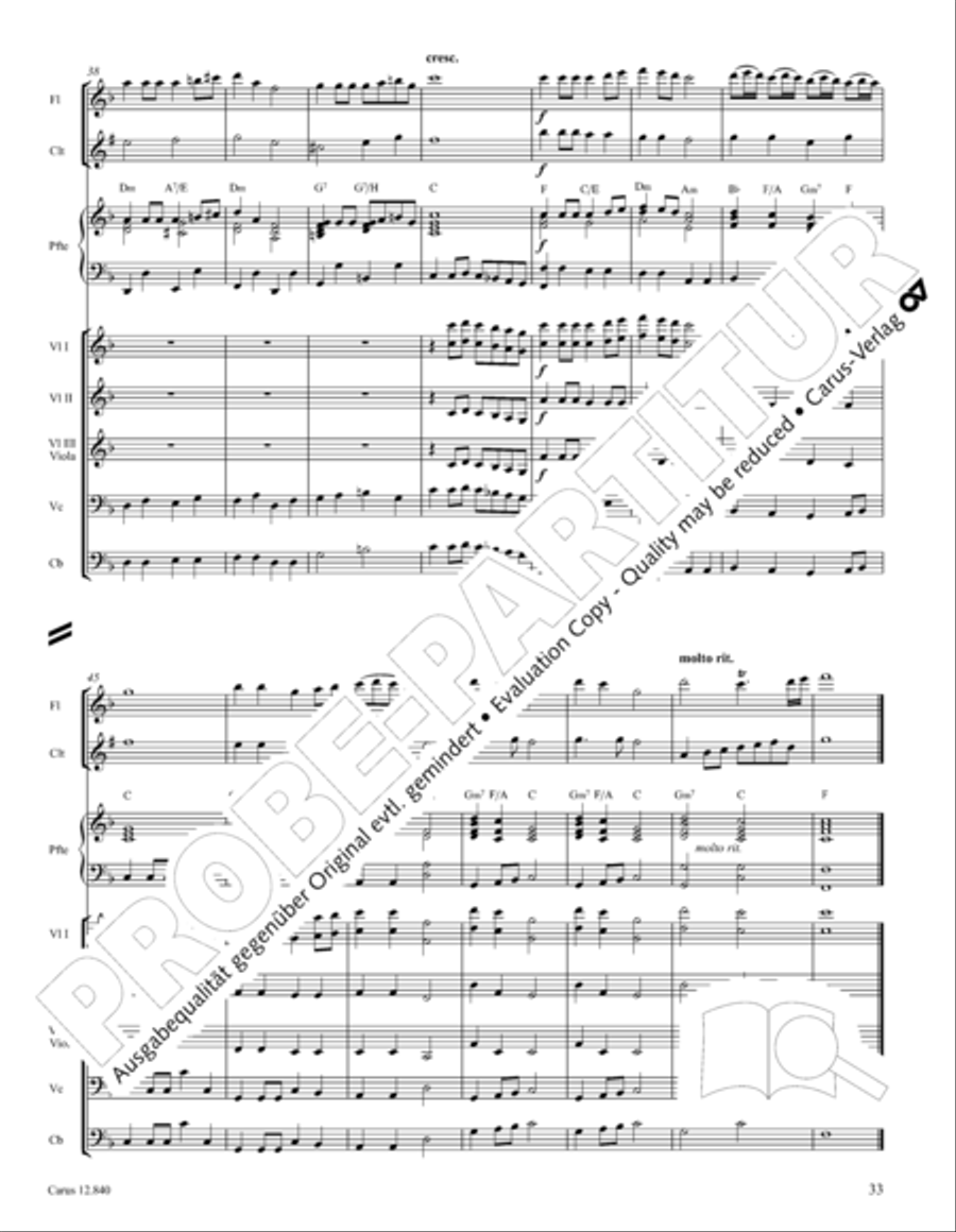 Ochs und Esel wissen mehr Orchestra scores gallery preview page 33