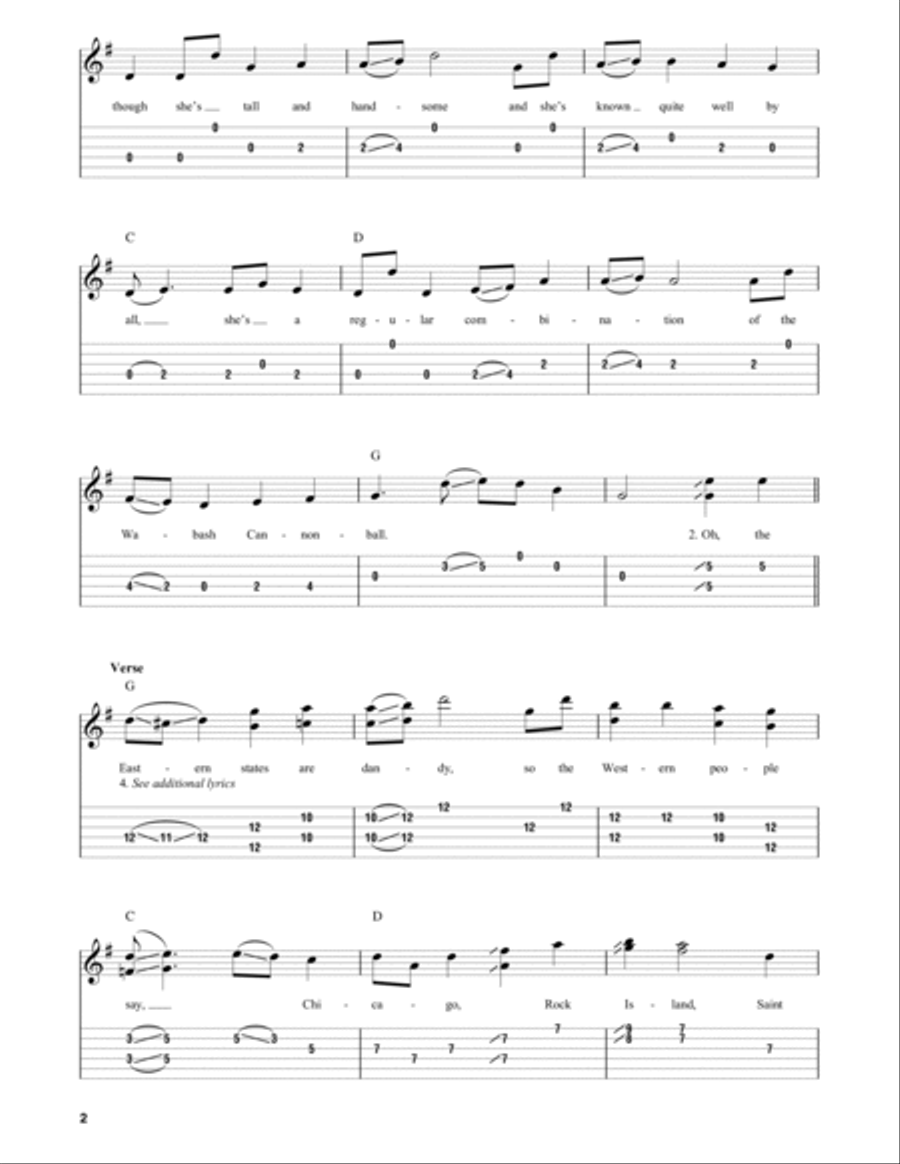 Wabash Cannonball (arr. Fred Sokolow) Dobro scores gallery preview page 2