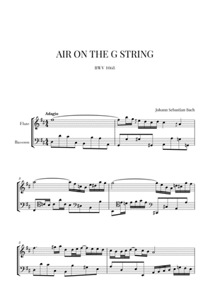 Bach: Air on the G String for Flute and Bassoon