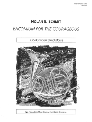 Book cover for Encomium for the Courageous - Score