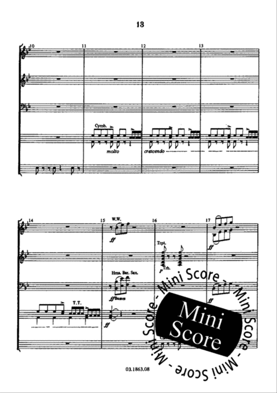Four Characters Four Characters Concert Band scores gallery preview page 19