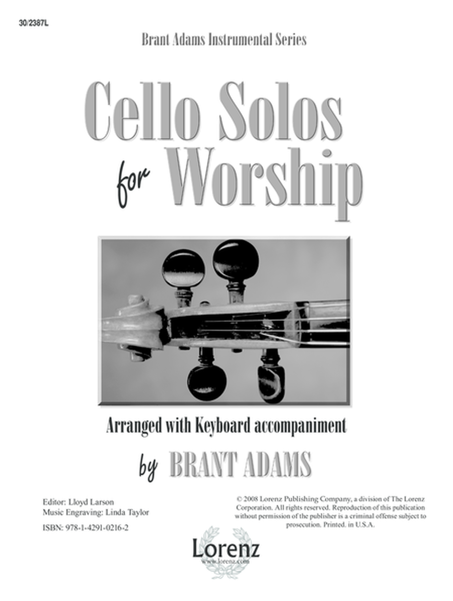 Cello Solos for Worship image number null