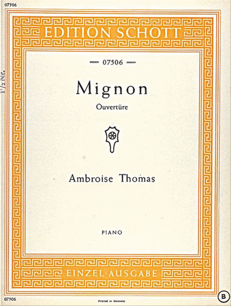 Mignon Overture Piano Solo Piano Solo scores gallery preview page 1