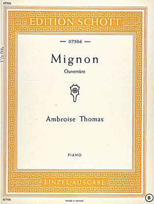 Mignon Overture Piano Solo
