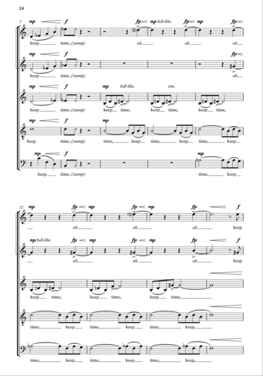 When time is broke SSATB scores gallery preview page 8